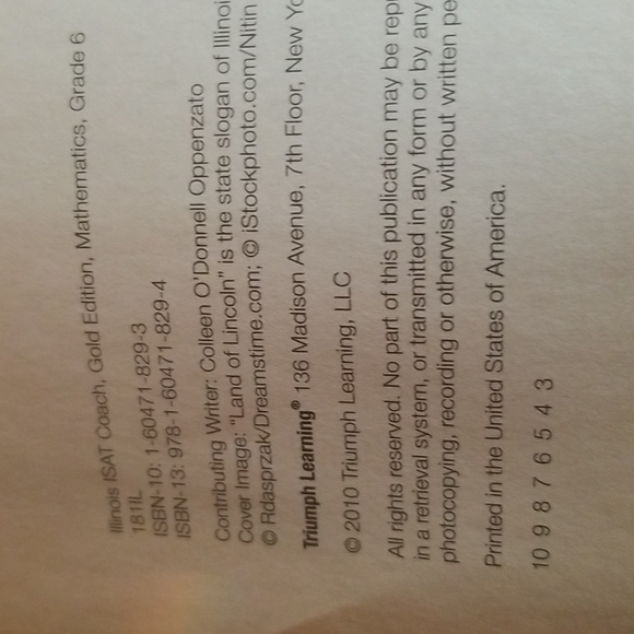 Illinois ISAT Coach workbook Mathematics Grade 6 - Picture 4 of 12